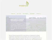 Tablet Screenshot of naturescrops.com